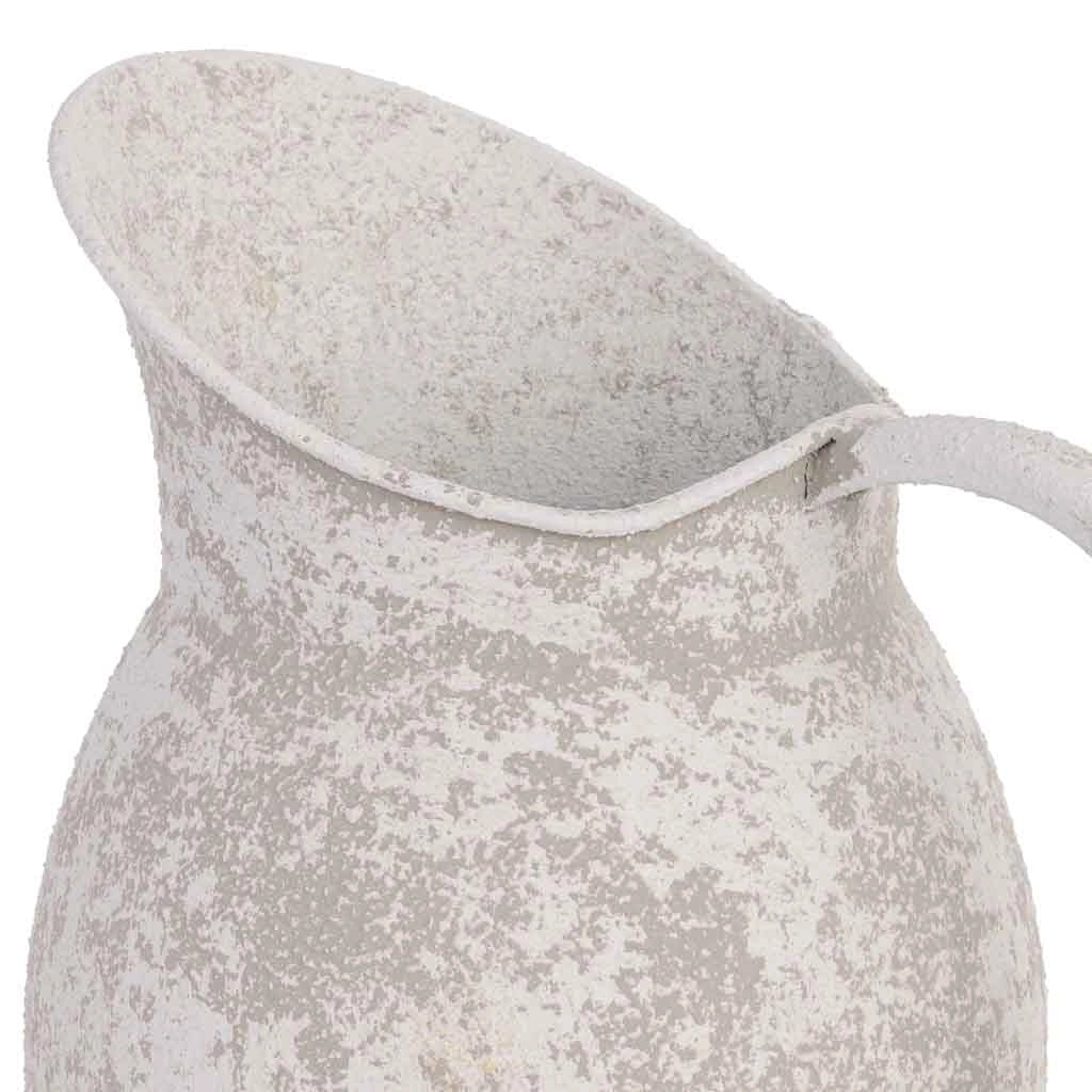 Vaso in metallo grigio 21,5x15,5x26,5h cm