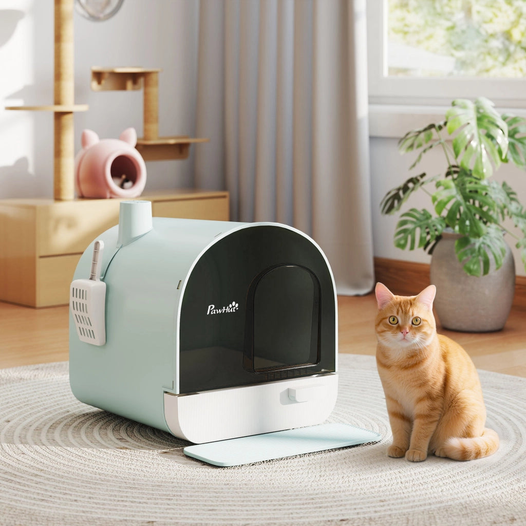 Lettiera Chiusa per Gatti ¨C Minimal ¨C Verde, PP, 43x44x47cm