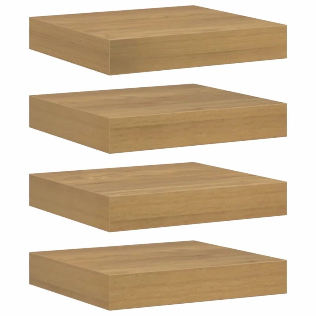 Scaffale da parete 4 pcs Marrone 23 x 23,5 x 4 cm 42019940