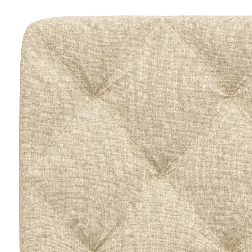 Cuscino Testiera Crema 160 cm in Tessuto 4019231