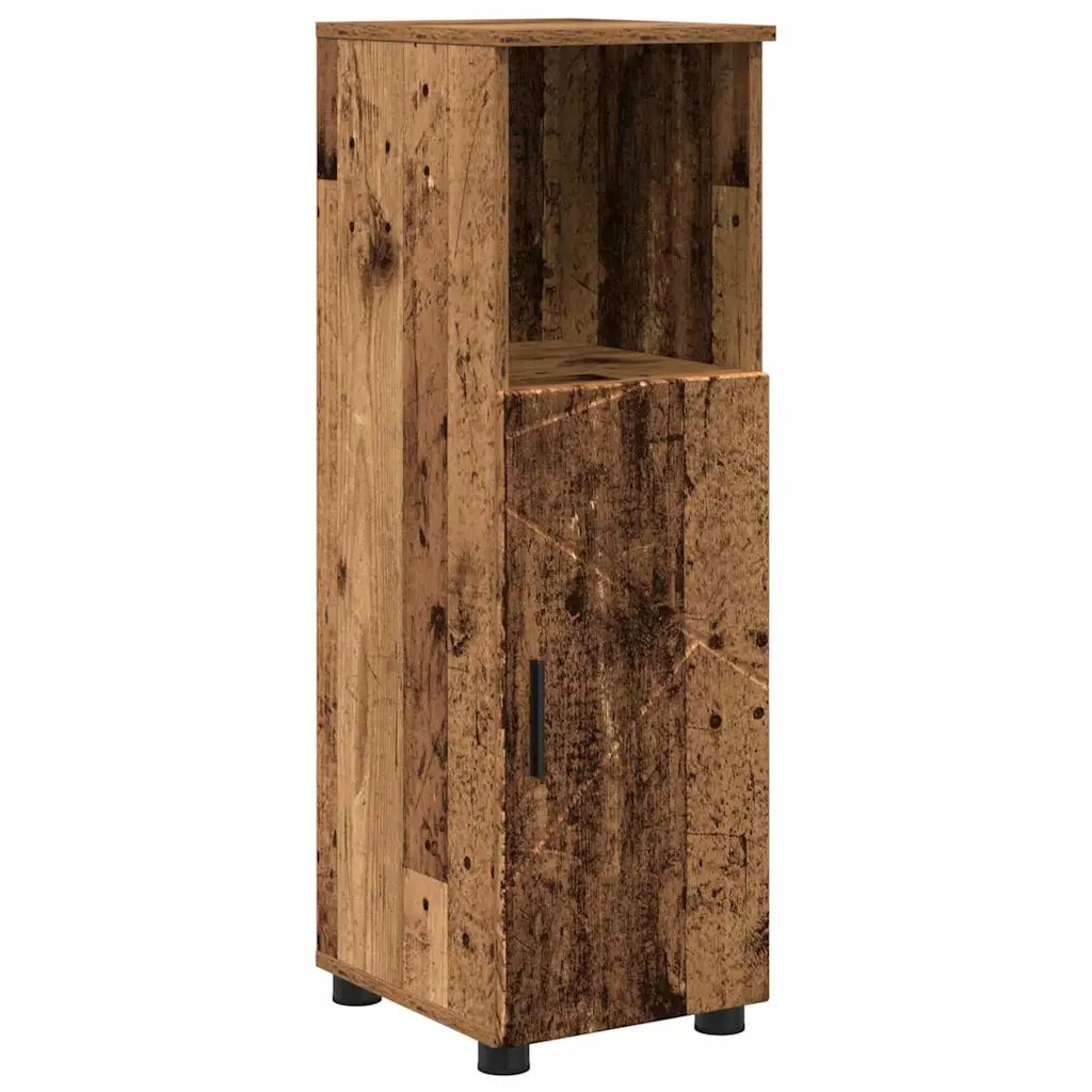 Set di mobili per il bagno con cassetto 4 pcs Legno vecchio 3393051