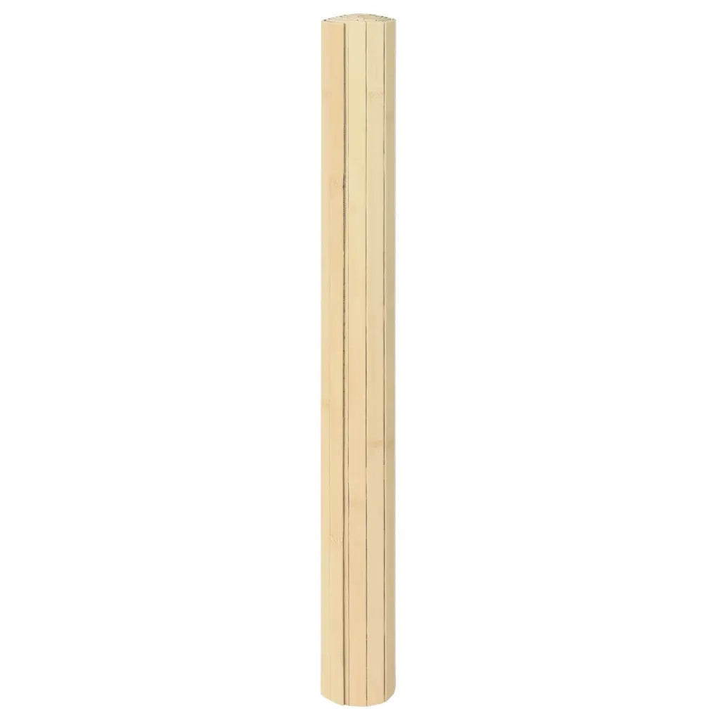 Tappeto Rettangolare Natura Chiaro 60x400 cm in Bambù 376729