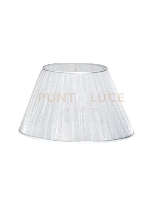 PARALUME 4061 DM.45CM BIANCO E ARGENTO ATTACCO E27