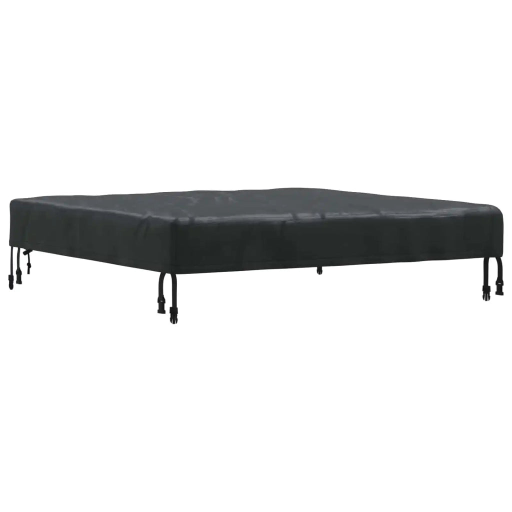 Copertura Tavolo Tinta unita Nero 92 x 92 x 15 cm Tessuto 4106082