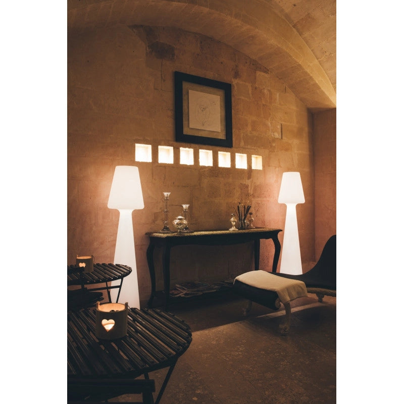 Lampada da terra di design H165 in polimero LED RGB per interno ed esterno - Made in Italy - Monacis