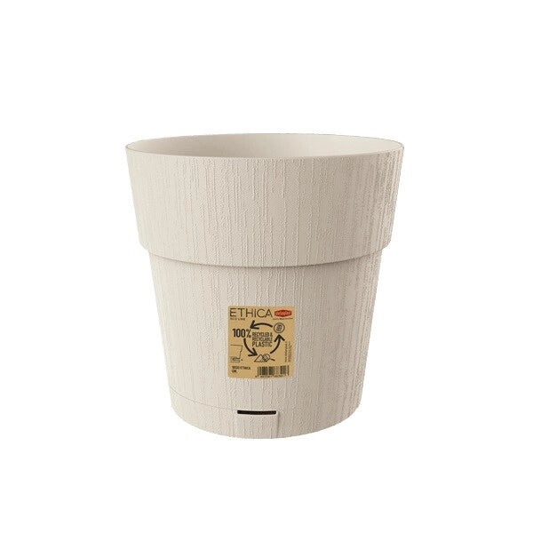Vaso da Esterno Interno Ethica Colore Gesso 25 x 25 cm Stefanplast