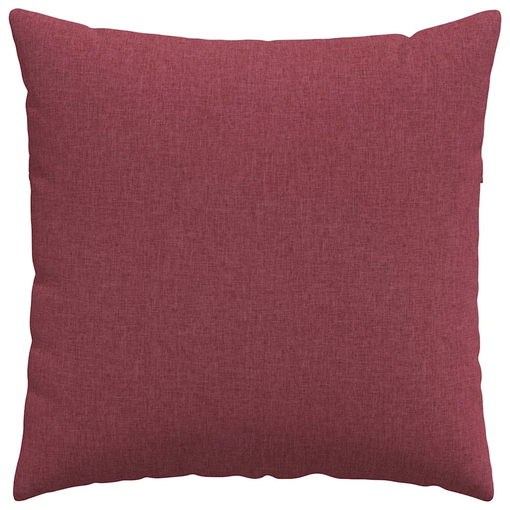 Cuscini da Divano 2 pcs Rosso Vino 80 x 80 cm Tessuto 42014043