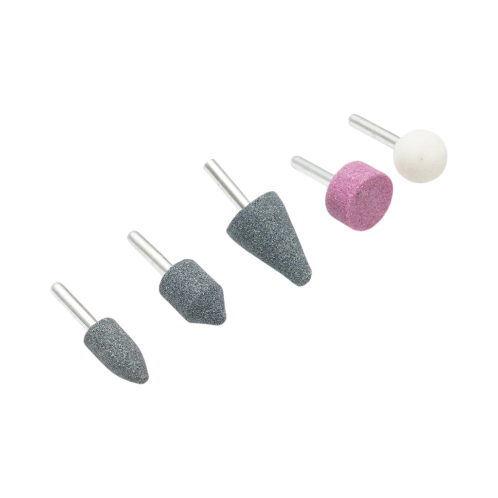Set di 5 pietre abrasive con gambo da 6 mm Crownman