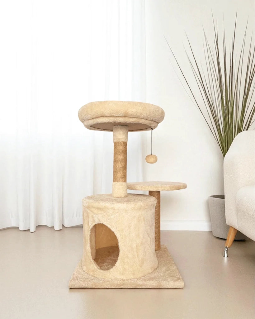 Letto ad albero per gatti in madreperla