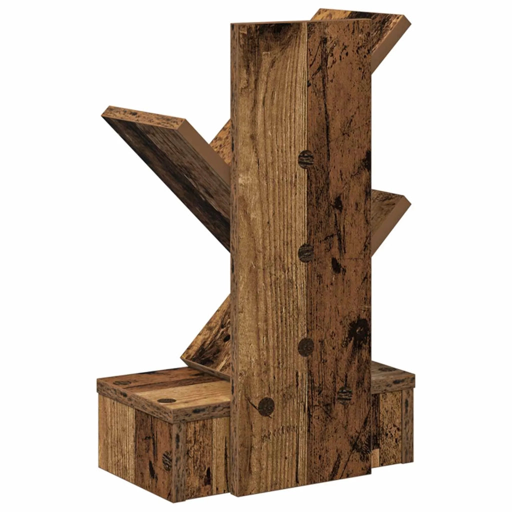 Scaffale per Libri a Forma di Albero 3 Strati 30 x 18 x 48 cm 8012362