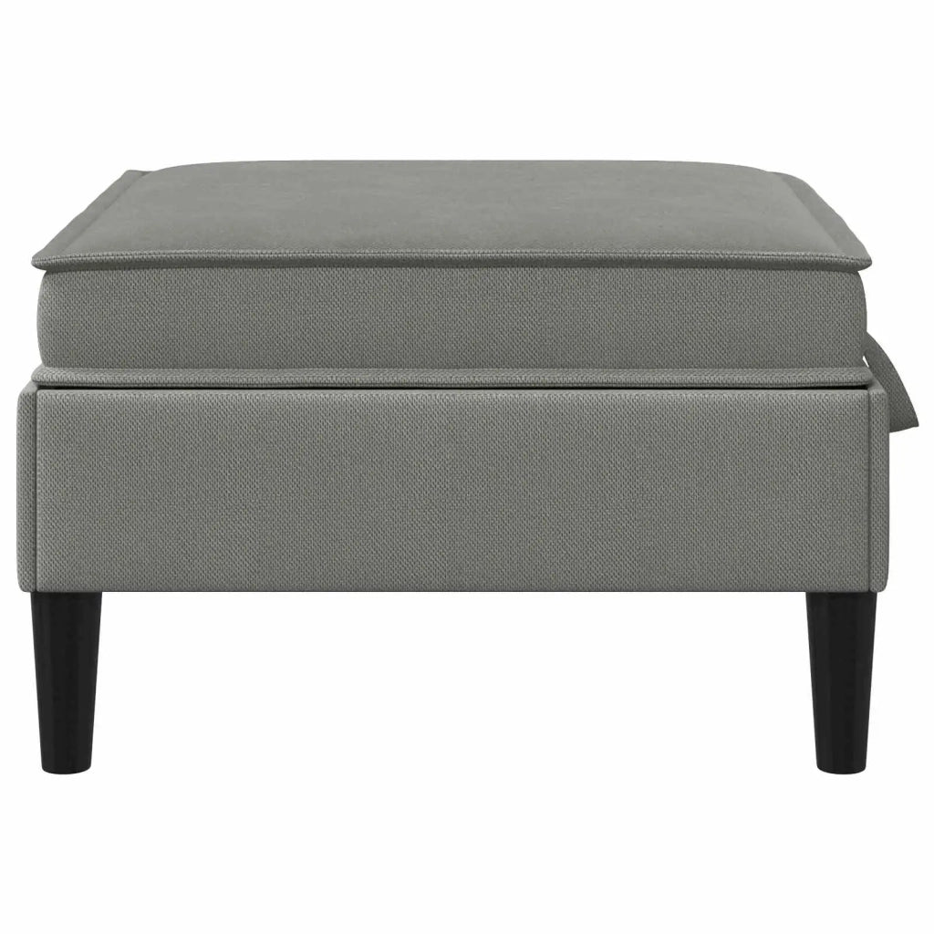 Pouf con Storage Grigio scuro Velluto 42027148