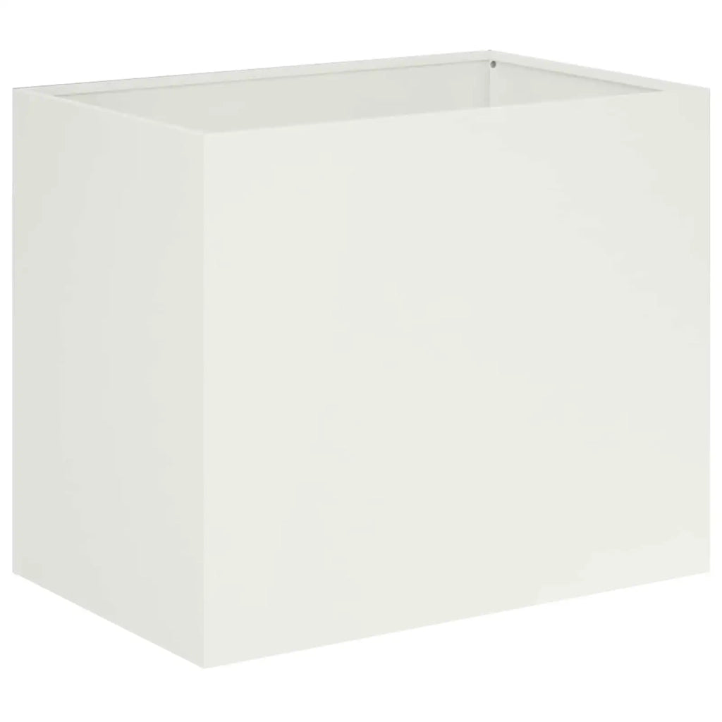 Vaso da giardino 2 pz Bianco 60 x 40 x 50 cm 8005697