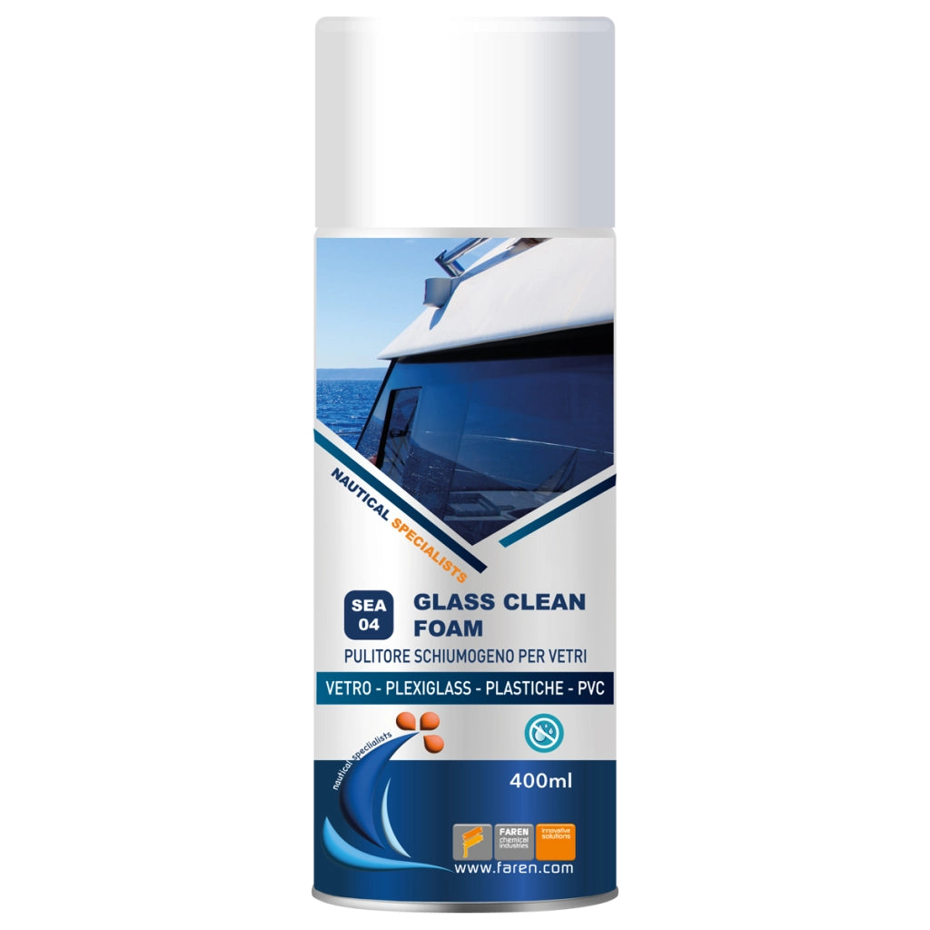 PULITORE SCHIUMOGENO PER VETRI LINEA NAUTICA- 400 ml- FAREN- pezzi 1