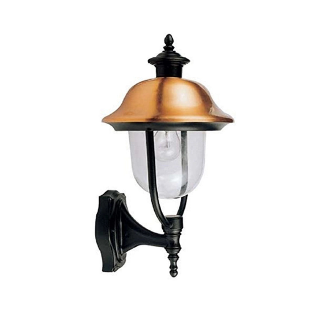 LANTERNA DA PARETE 'CALLIOPE UP' Colore Nero/Rame