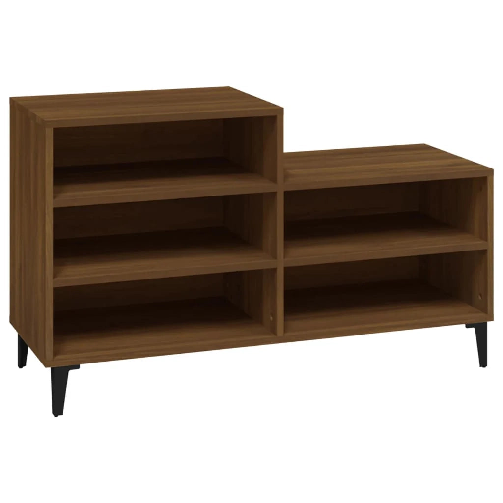 Scarpiera mobile contenitore per scarpe mobile per ingresso/corridoio/soggiorno 102 x 36 x 60 cm legno ingegnerizzato marrone 02_0021611