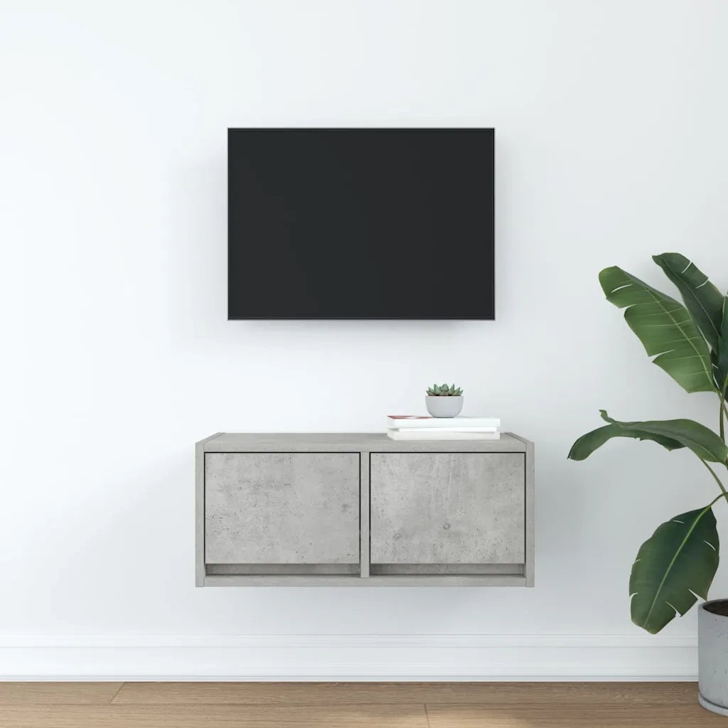 Mobile per TV-Credenza TV-Console TV Grigio Cemento 60x31x25,5 cm Legno Multistrato 863009