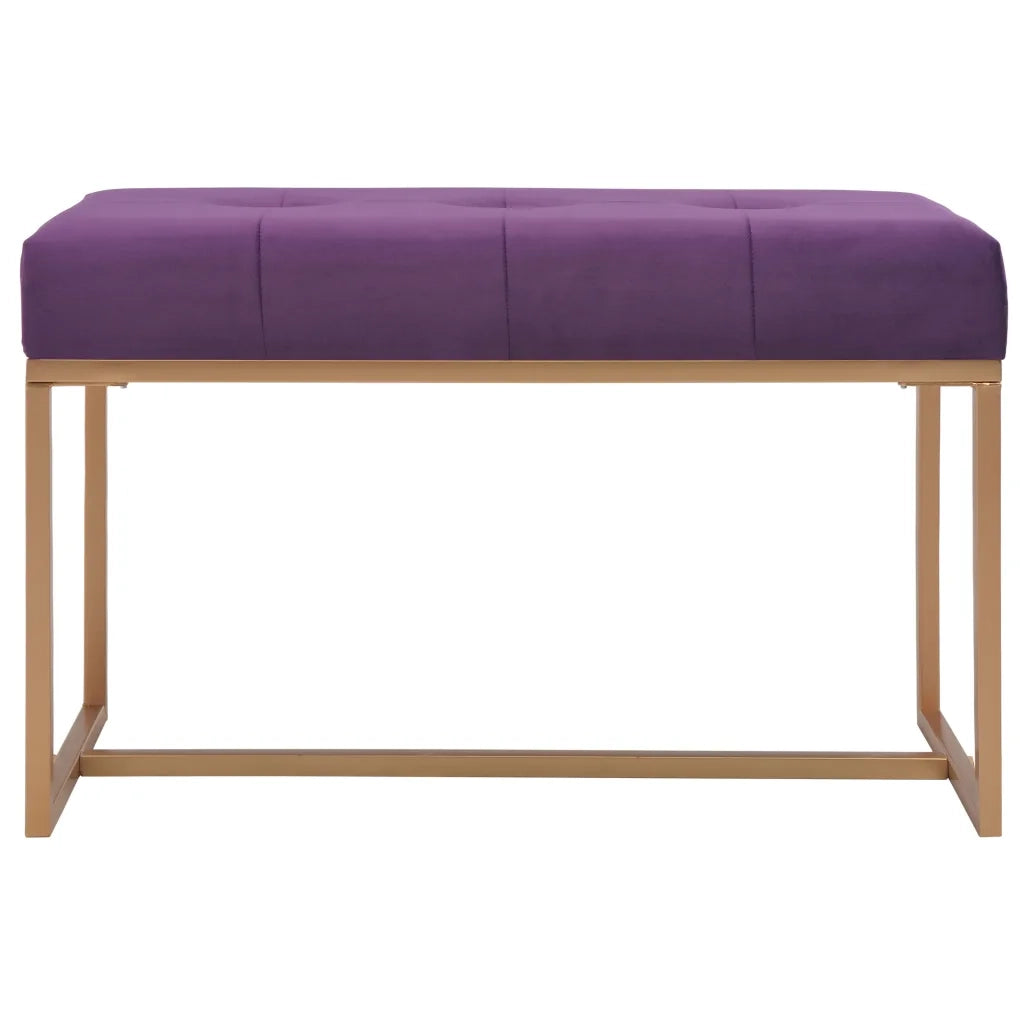 Panca 80 cm in Velluto Viola