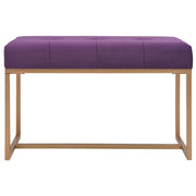 Panca 80 cm in Velluto Viola