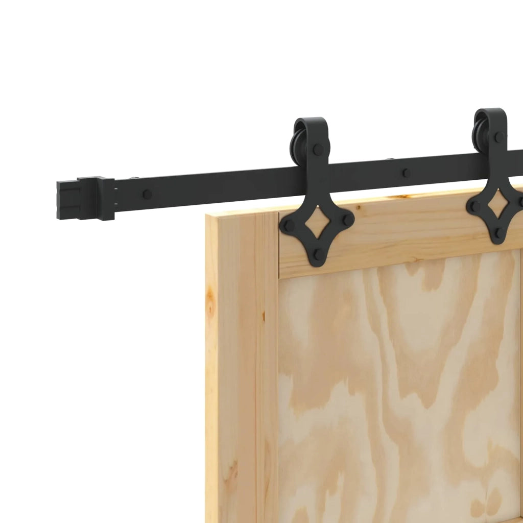 Porta scorrevole Naturale e Nero 86 x 211 cm 3445511