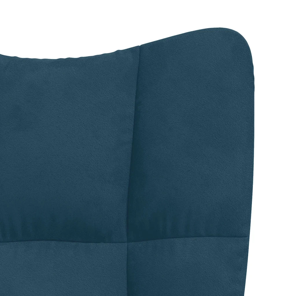 Poltrona | Sedia Relax Blu in Velluto