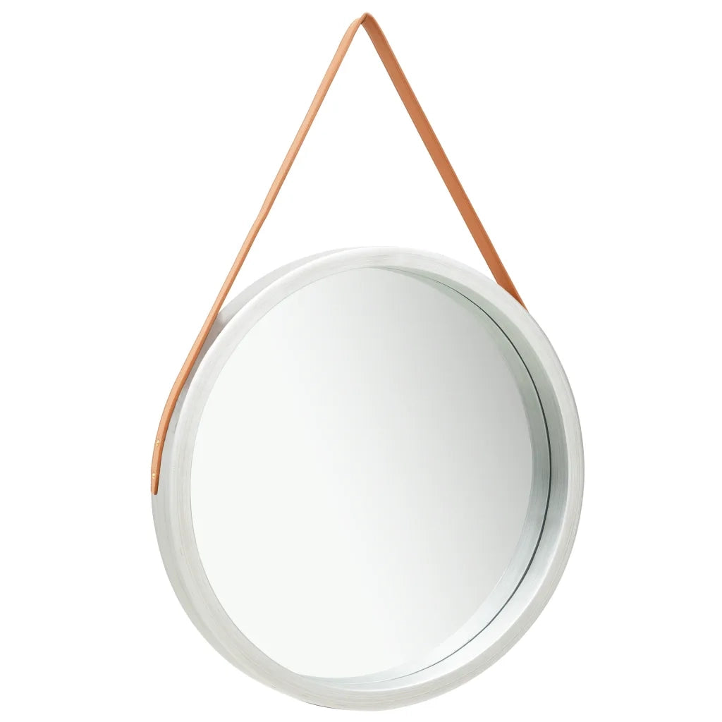 Specchio da Parete | Specchio decorativo con Cinghia 60 cm Argento