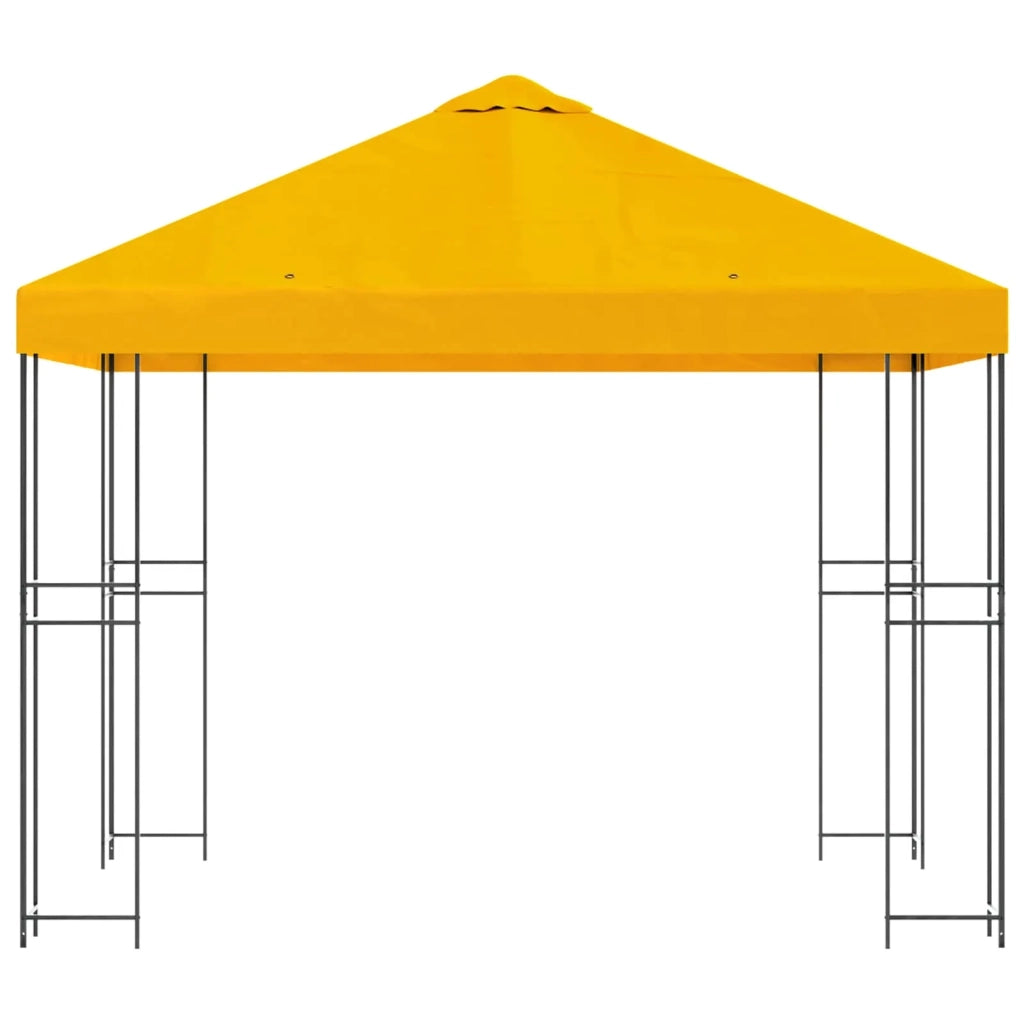 Gazebo 3 x 3 m Giallo Poliestere e Acciaio 190 900332