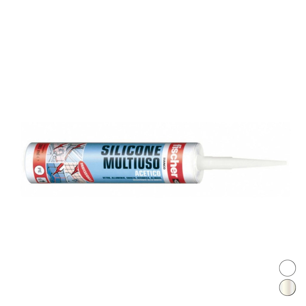 SILICONE MULTIUSO ACETICO- Trasparente- FISCH- pezzi 1