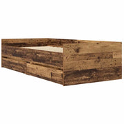 Letto singolo | Letto per adulti | Struttura del letto Legno vecchio 100 x 200 cm Pino massello