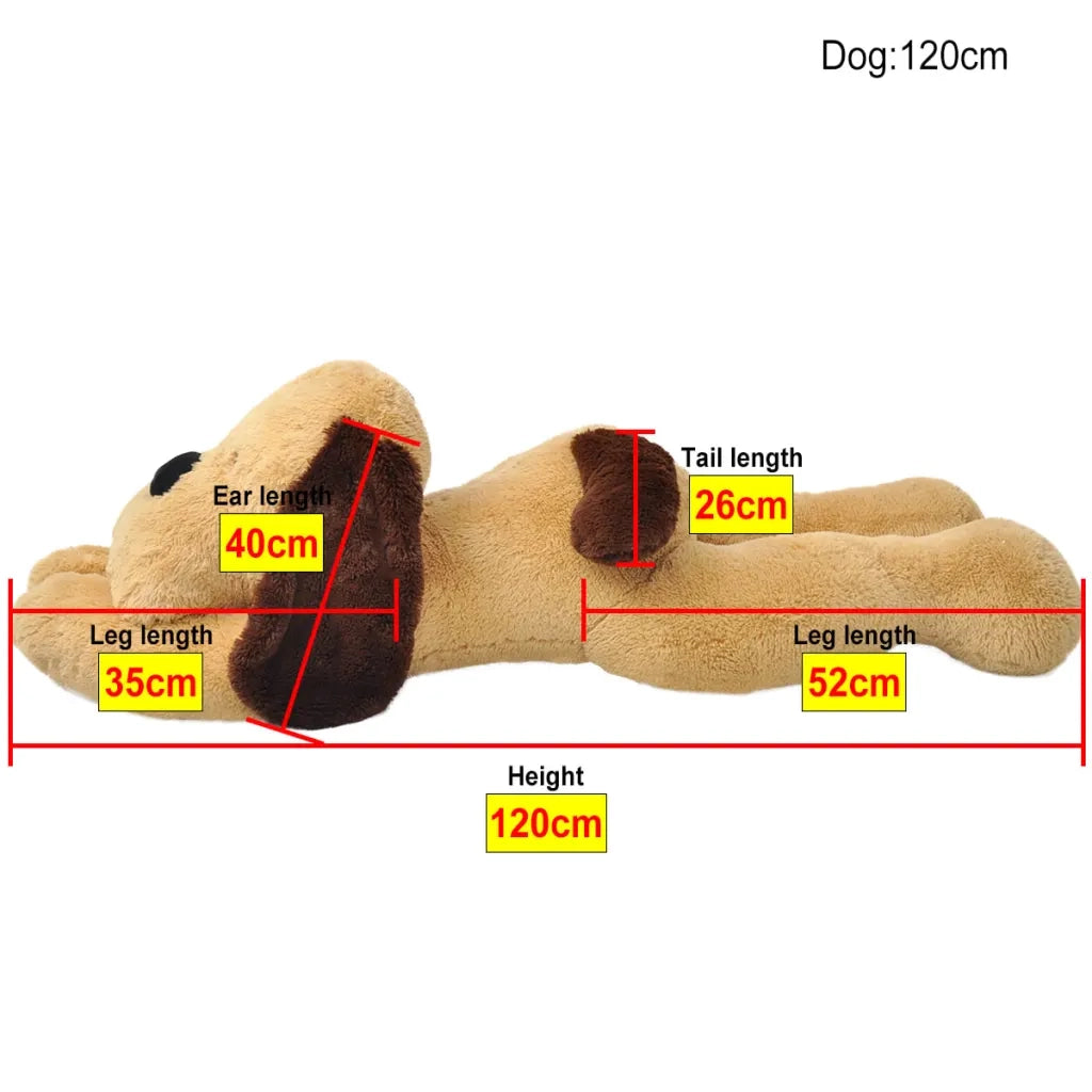 Cane Pelouche Marrone 120 cm 80143