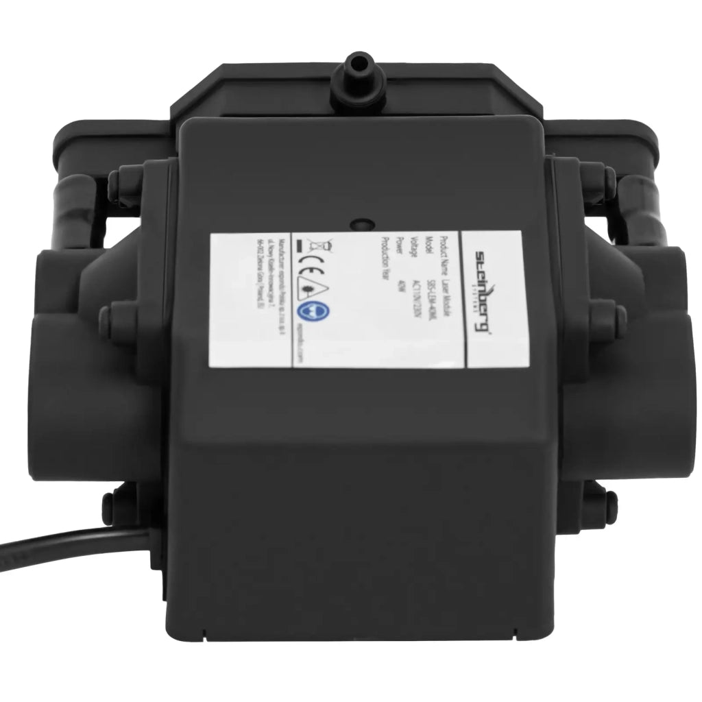 Laser air assist con piastra di messa a fuoco fissa 10 w 27 l/min per taglio/incisione laser gomma lega di alluminio nero 14_0009224