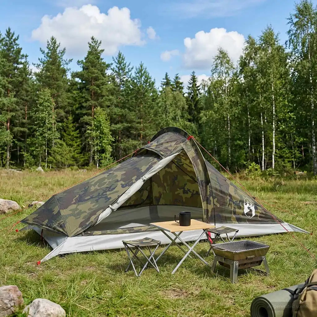 Tenda da backpacking Mimetico 4 persone 42019367