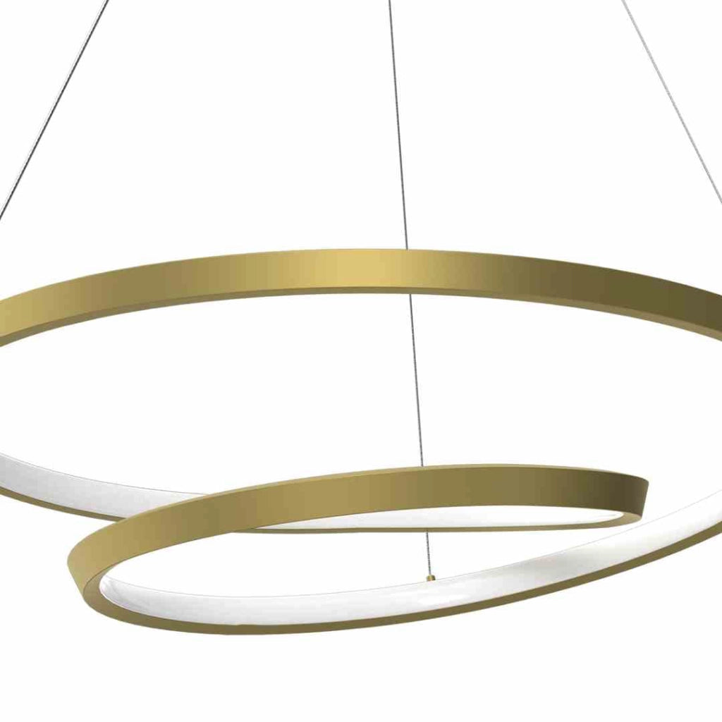 Lampada a sospensione LED oro Lucero Milagro Ø50 48W