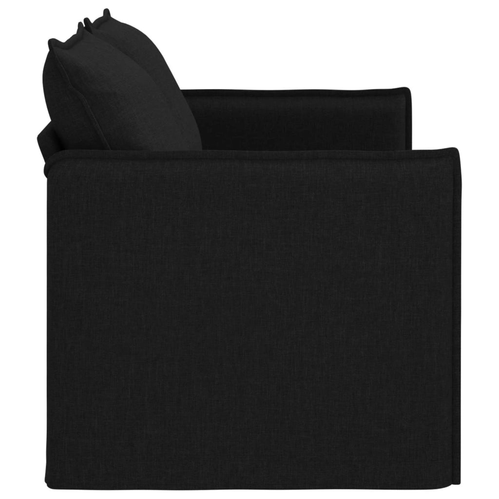 Divano Nero 156 x 82 x 85 cm Tessuto 42024520