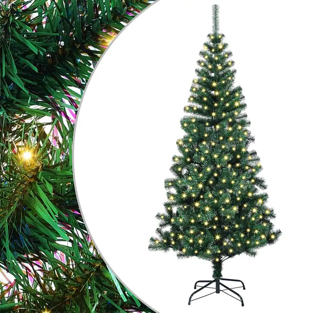 Albero di Natale artificiale con luci integrate Verde 180 cm 3396758