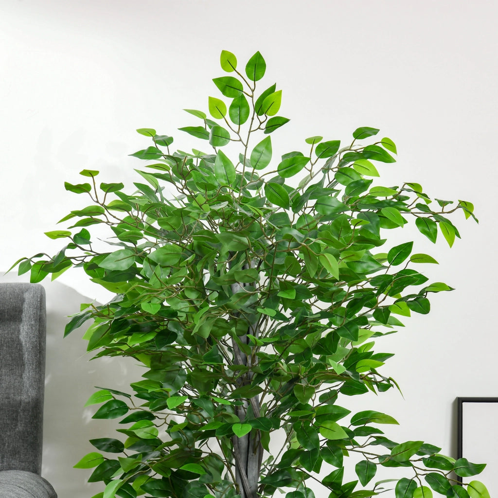 Ficus Artificiale 135cm ¨C Xylo ¨C Verde con Vaso per Interno/Esterno