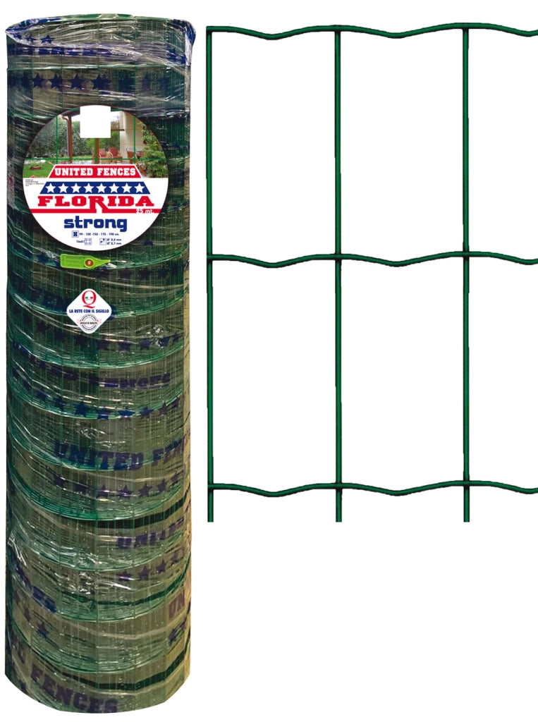 RETE FLORIDA STRONG CON MAGLIE 76 X 51 MM IN ROTOLO DA 25 MT H99 CM