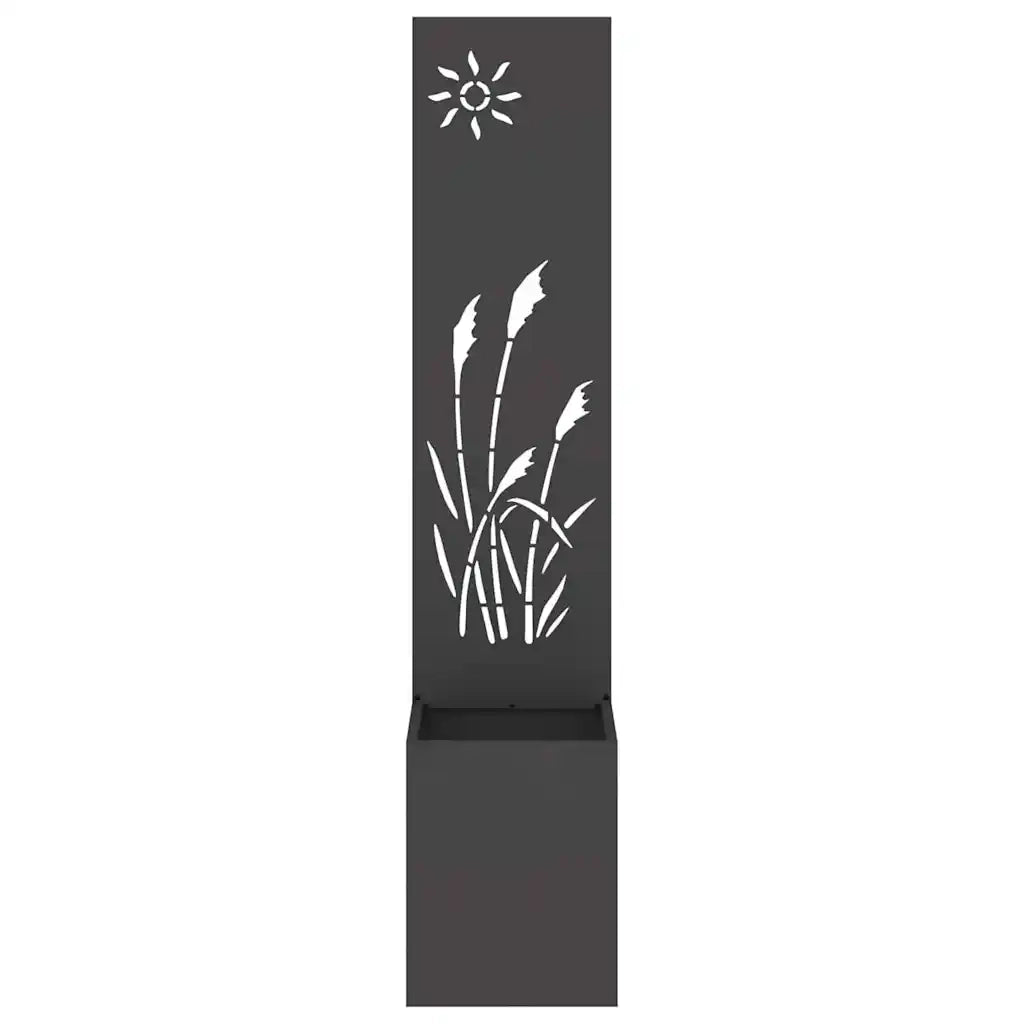 Schermo per privacy in giardino Traforo Nero 32 x 150 cm 876357