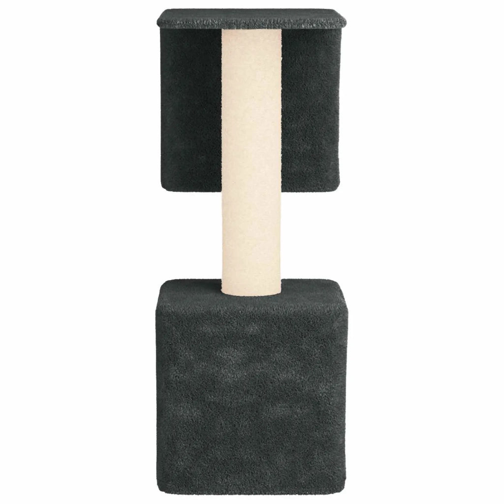 Albero per gatti con pali per graffiare in sisal Grigio Scuro 42033059
