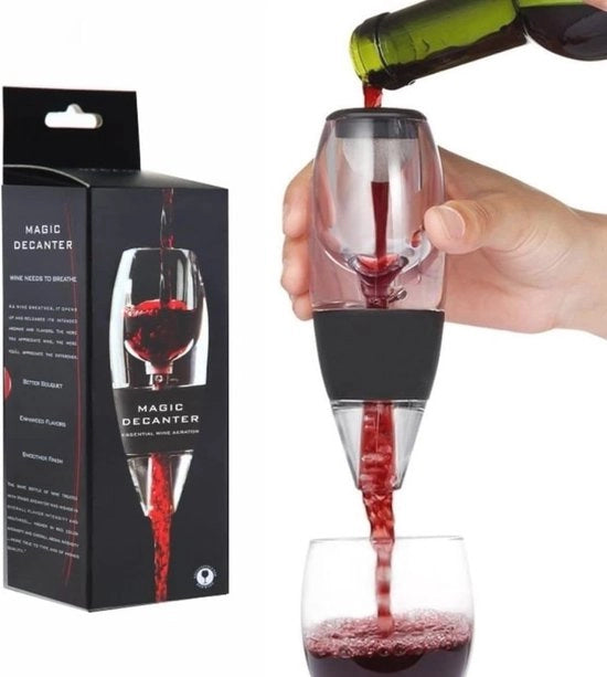 Decantatore e Aerator per Vino Rosso - Decantatore e Sommelier - Decantare con Facilità