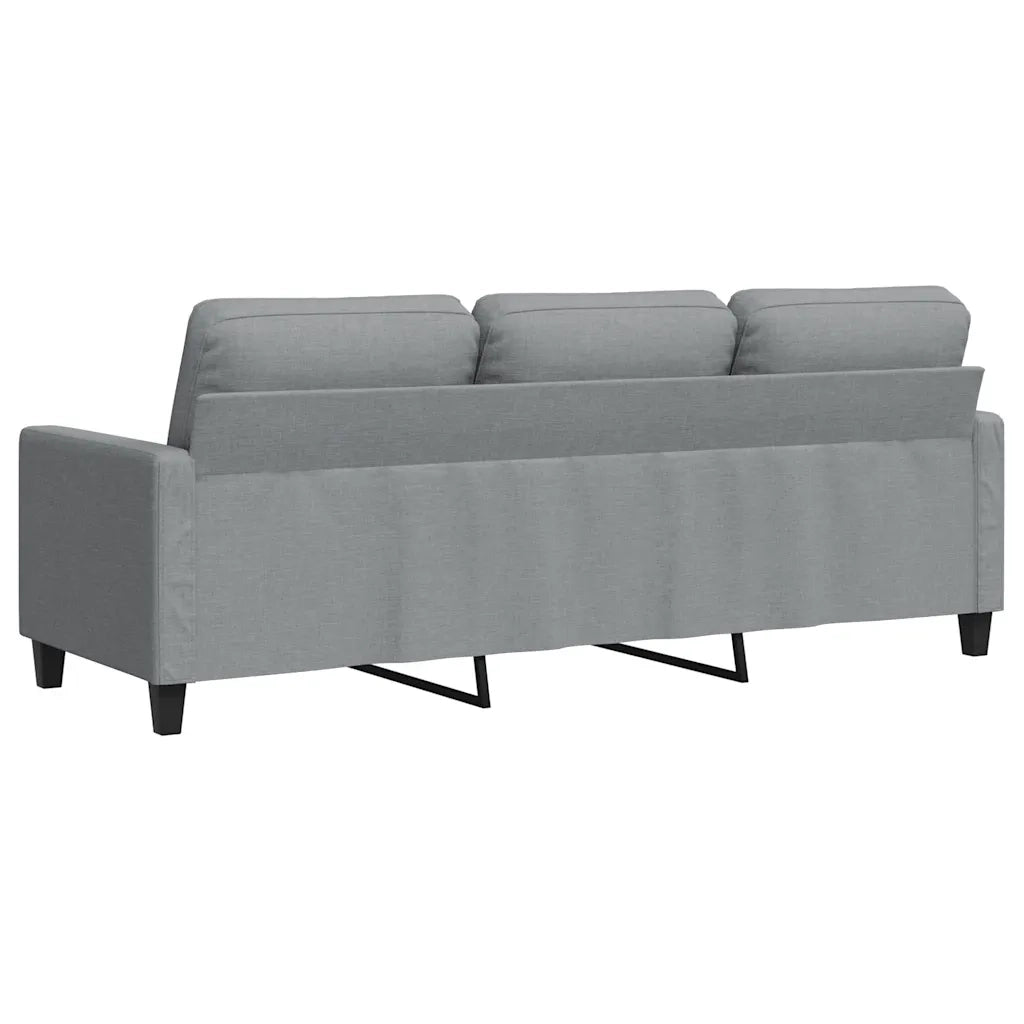 Divano a 3 Posti-Sofa 3 Posti Grigio Chiaro 180 cm in Tessuto 924778