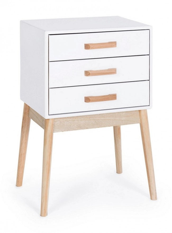 Cassettiera Legno Bianco Moderna da Interno - EXCEPTIONAL