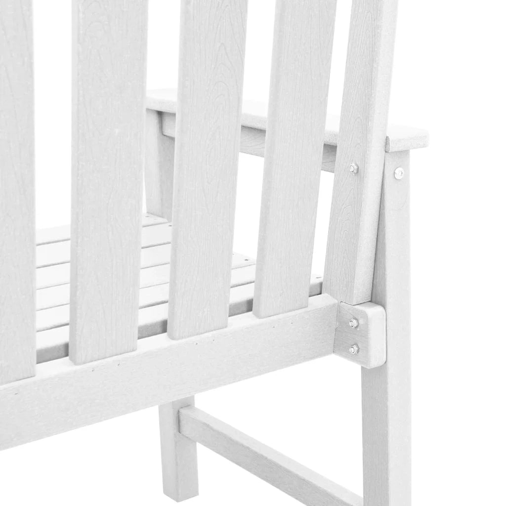 Sedia da pranzo da giardino 2 pcs Bianco 65,5 x 59 x 88 cm HDPE 42006604