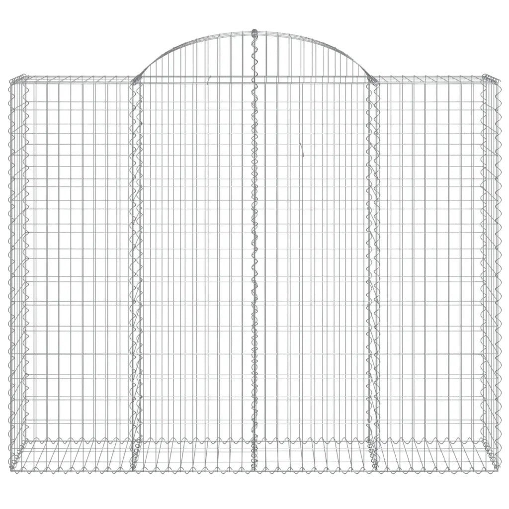 Cesti Gabbioni ad Arco 5 pz 200x50x160/180 cm Ferro Zincato 3146386