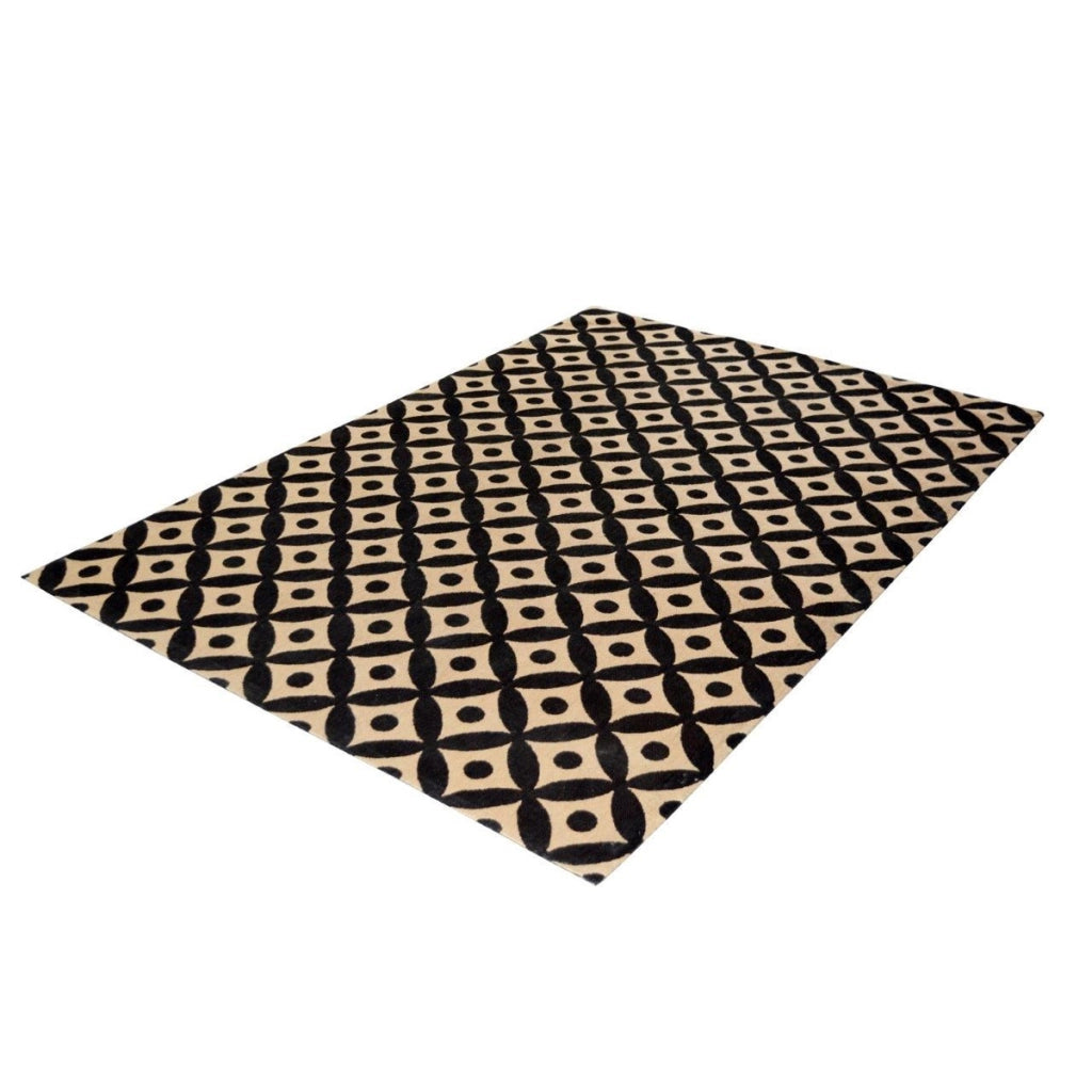 Tappeto Scandy 200 in Juta e Cotone a Motivi Geometrici