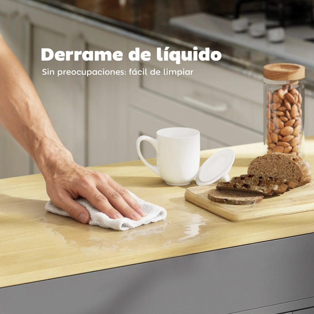 Isola Cucina con Ruote ¨C Minimal ¨C Grigio
