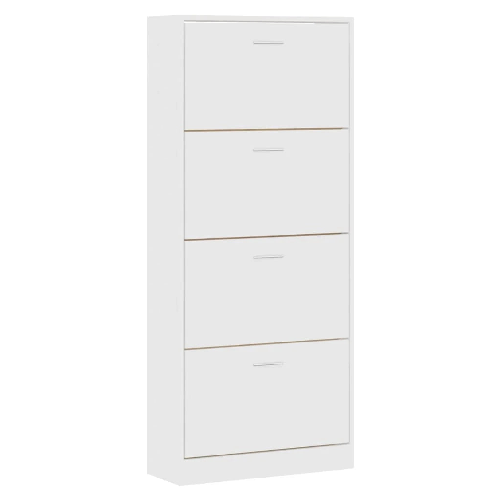 Scarpiera scarpiera mobile portaoggetti ingresso corridoio soggiorno 63 x 24 x 147 cm legno composito bianco 02_0021494