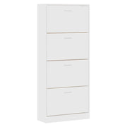 Scarpiera scarpiera mobile portaoggetti ingresso corridoio soggiorno 63 x 24 x 147 cm legno composito bianco 02_0021494