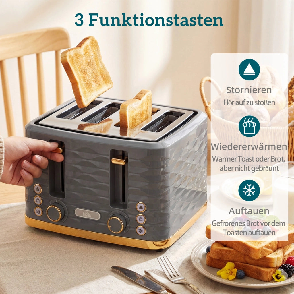 Tostapane 4 Fette ¨C Minimal ¨C Grigio