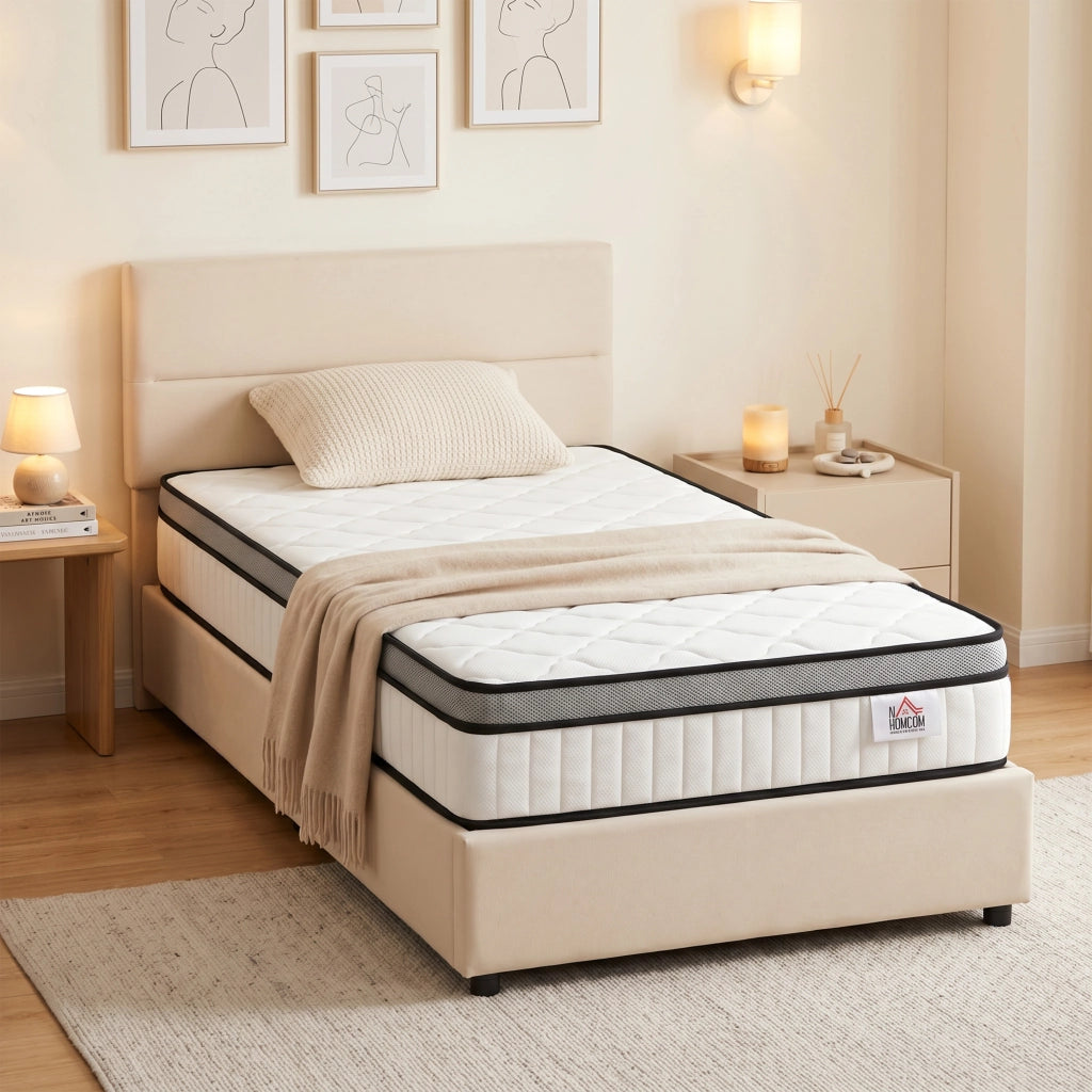 Materasso a Molle 7 Zone con Memory Foam ¨C Minimal ¨C 90x190x20 cm
