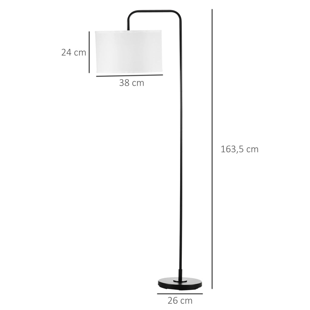 Lampada da Terra Moderna ¨C Minimal ¨C Bianco e Nero 64x38x163,5 cm